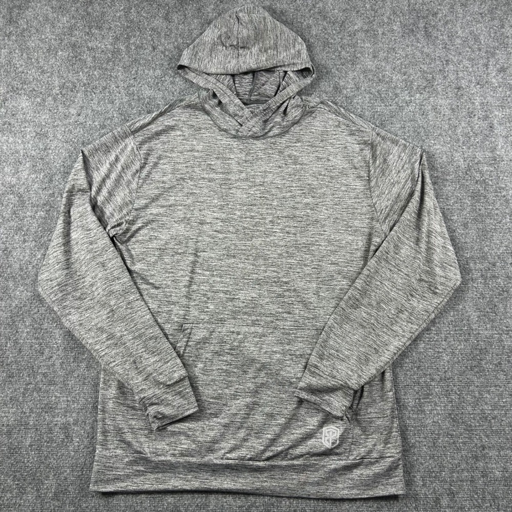 Born Primitive Hoodie‎ Mens XL Grey Space Dye Athletic Training Pullover Gym